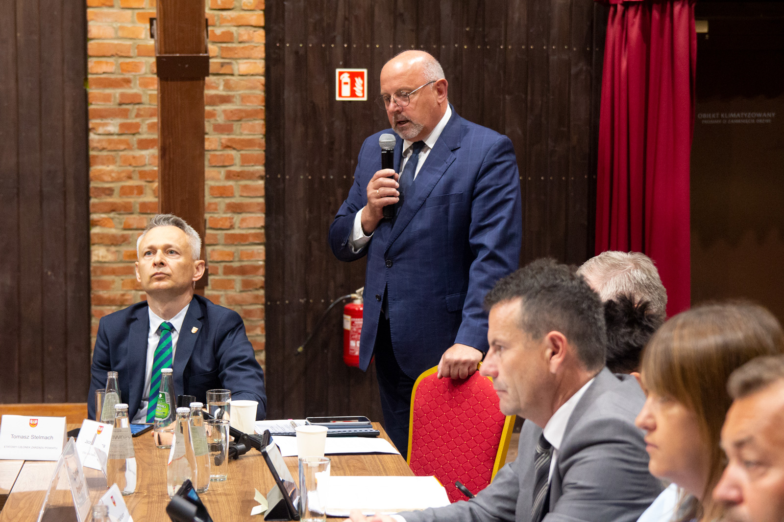 Starosta podczas przemowy