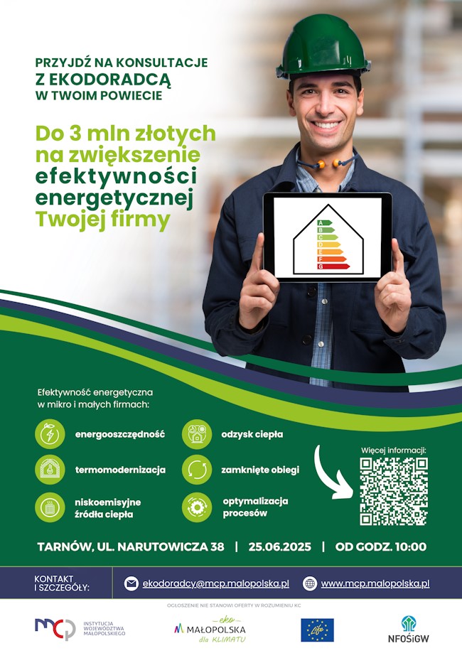 Plakat spotkanie z przedsiębiorcami